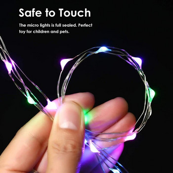 Photo Clips LED String Lights 2M 5M 10M USB Fairy Garland Light Battery Powered for Christmas Wedding Party Διακόσμηση κρεβατοκάμαρας