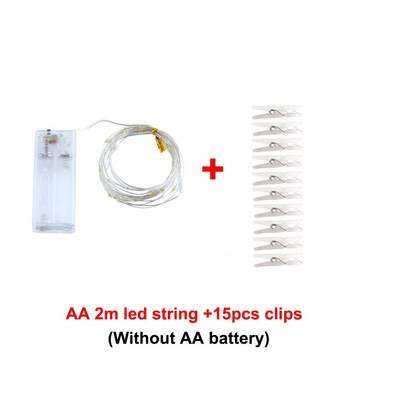 Fotografski isječci LED svjetiljke s žicama 2M 5M 10M USB vilinski vijenac na baterije Napajanje za božićno vjenčanje Dekoracija spavaće sobe