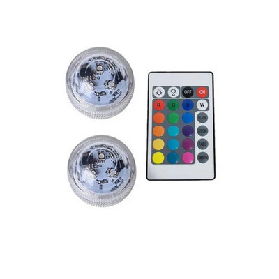 Vodootporna RGB podvodna svjetiljka s daljinskim upravljačem, podvodna noćna svjetiljka na baterije, zdjela za vazu, bazen, dekoracija vaze za zabavu