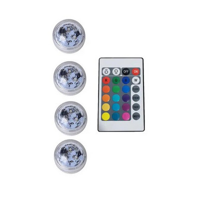Vodootporna RGB podvodna svjetiljka s daljinskim upravljačem, podvodna noćna svjetiljka na baterije, zdjela za vazu, bazen, dekoracija vaze za zabavu