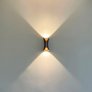12W LED външни водоустойчиви стенни лампи нагоре и надолу Алуминиеви LED стенни лампи Градинска веранда Wall Scorce Стенни осветителни тела