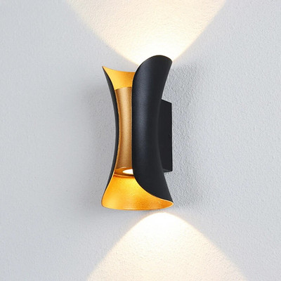 12W LED lauko vandeniui atsparūs sieniniai šviestuvai aukštyn ir žemyn Aliuminio LED sieniniai šviestuvai Sodo verandos sieniniai šviestuvai Scorce sieniniai šviestuvai