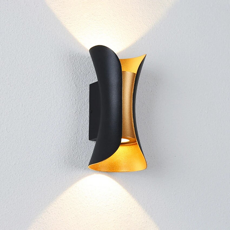 12W LED lauko vandeniui atsparūs sieniniai šviestuvai aukštyn ir žemyn Aliuminio LED sieniniai šviestuvai Sodo verandos sieniniai šviestuvai Scorce sieniniai šviestuvai