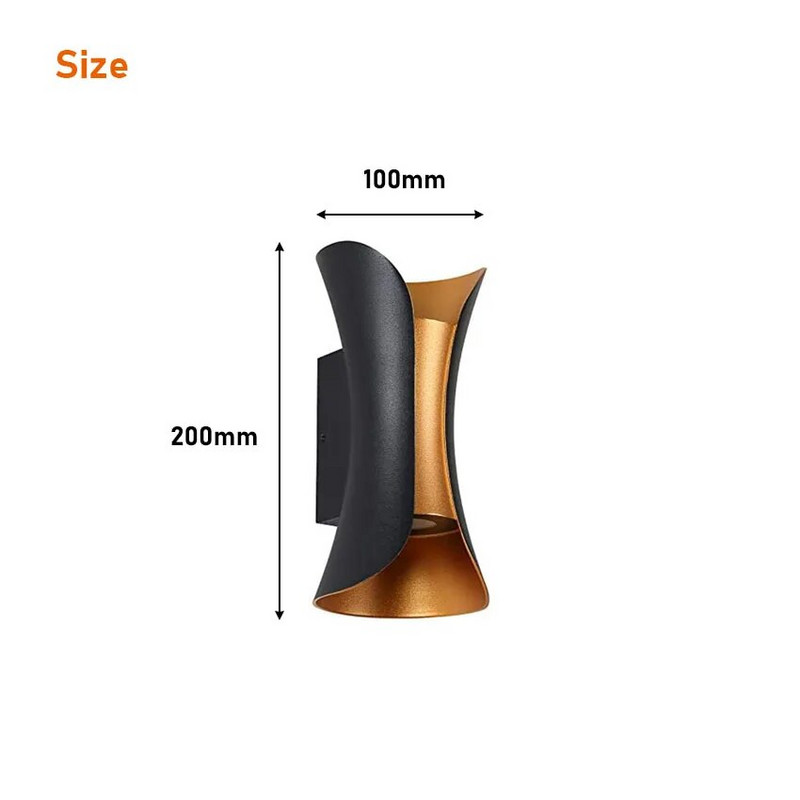 12W LED lauko vandeniui atsparūs sieniniai šviestuvai aukštyn ir žemyn Aliuminio LED sieniniai šviestuvai Sodo verandos sieniniai šviestuvai Scorce sieniniai šviestuvai