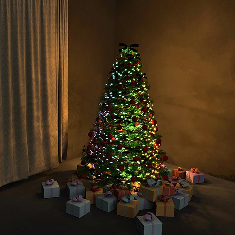 5/10 m-es USB tápellátású Led fényfüzér Rézdrót Tündérfüzér lámpa Karácsonyi esküvői party dekoráció