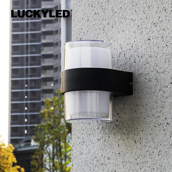 LUCKYLED Модерна външна светодиодна стенна лампа Водоустойчива IP65 220v 110v 5w 10w Градинско осветление Стенна лампа за осветление на веранда на балкон