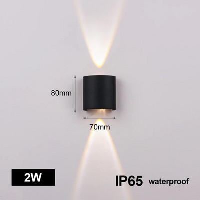 LUCKYLED Moderna vanjska Led zidna svjetiljka Vodootporna IP65 220v 110v 5w 10w Vrtna svjetla Zidna svjetiljka za rasvjetu balkonske verande