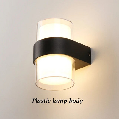 IP65 vízálló belső fali lámpatestek Modern 2W 12W LED fali lámpa kültéri AC90-260V falra szerelhető kültéri világítás