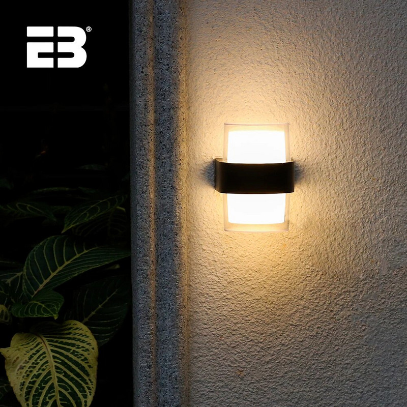 IP65 vízálló belső fali lámpatestek Modern 2W 12W LED fali lámpa kültéri AC90-260V falra szerelhető kültéri világítás
