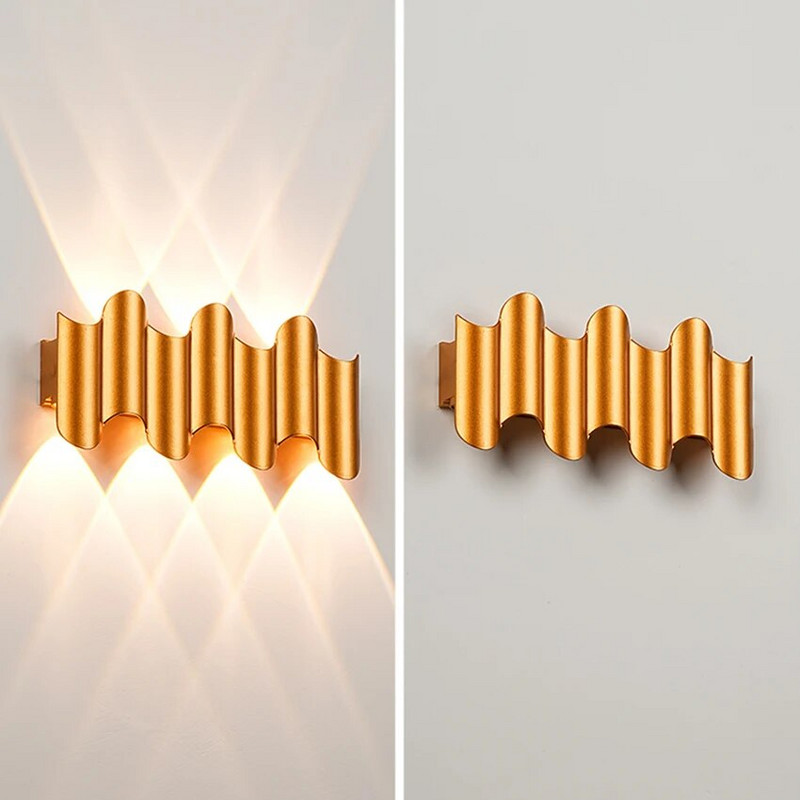 Zidna svjetiljka za kućnu dekoraciju gore i dolje Svjetleća zidna svjetiljka Vanjska vodootporna vrtna rasvjeta TV pozadinsko rasvjetno tijelo LP-352