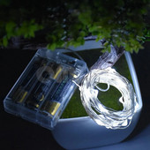 2M 3M 5M 10M Led žičana svjetla Vodootporna bajkovita svjetla 3AA baterije Blagdanska rasvjeta za božićno drvce Dekoracija svadbene zabave