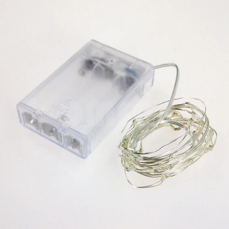 2M 3M 5M 10M Led žičana svjetla Vodootporna bajkovita svjetla 3AA baterije Blagdanska rasvjeta za božićno drvce Dekoracija svadbene zabave