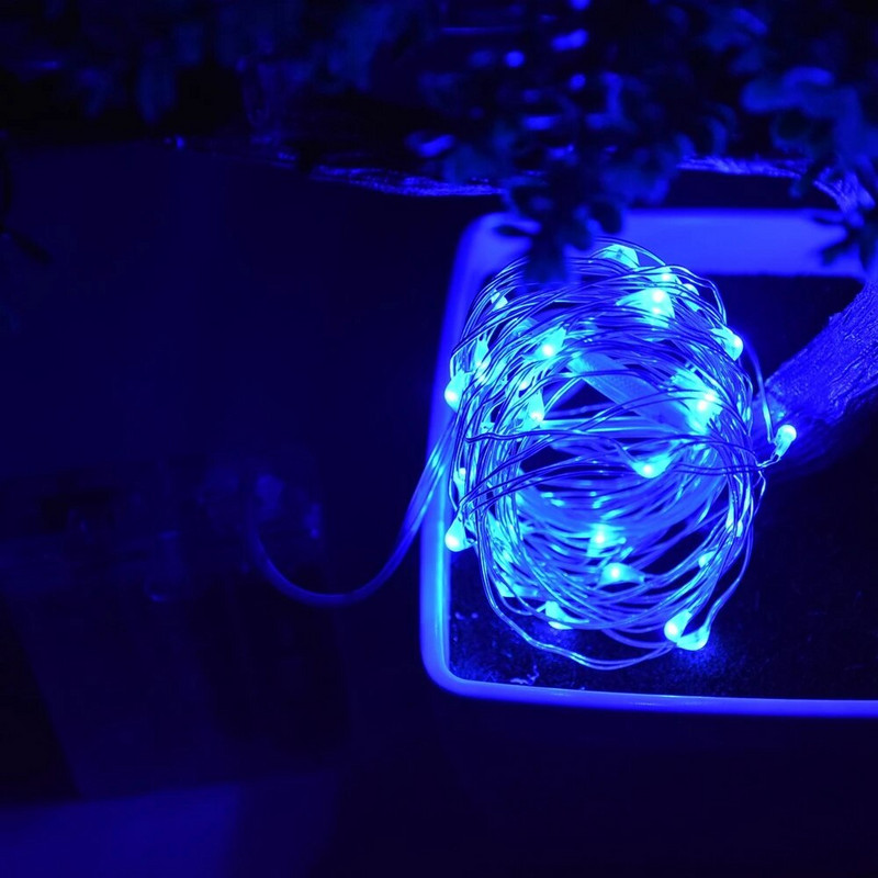 2M 3M 5M 10M Led žičana svjetla Vodootporna bajkovita svjetla 3AA baterije Blagdanska rasvjeta za božićno drvce Dekoracija svadbene zabave