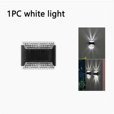 LED solarna zidna svjetiljka Svjetlo za dekoraciju vrta Vanjska svjetleća rasvjeta gore i dolje Vodootporna ulična rasvjeta za balkon u dvorištu