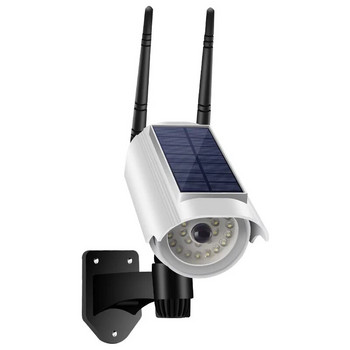 LED соларен сензор Стенна лампа Водоустойчив външен сензор за движение Симулация Камера за наблюдение Светлина Градинска врата Предна пътна стълба