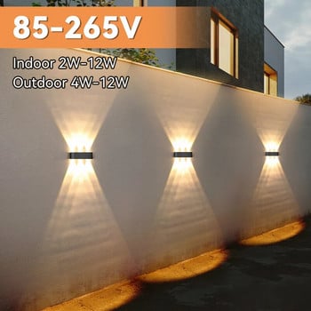 Φωτισμός τοίχου Led Αδιάβροχη Διακόσμηση Εξωτερικού Κήπου Φωτιστικό Φωτιστικό Βεράντας Οικιακές Συσκευές Εξαρτήματα Κήπος Αυλή Φωτιστικό τοίχου LED