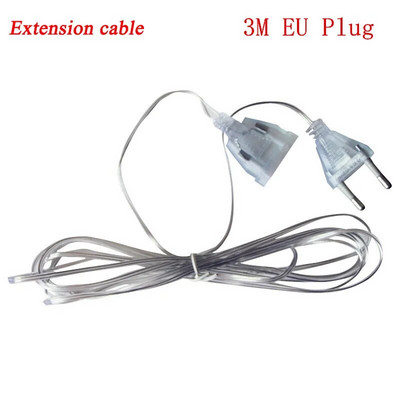 EU/US Plug Karácsonyi füzér LED jégcsap függönyfüzér fények esküvői parti kültéri kert utcai dekoráció ünnepi világítás