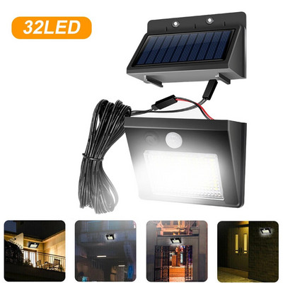 32LED 48 LED ηλιακά φώτα με αισθητήρα κίνησης Αδιάβροχο ανθρώπινο σώμα επαγωγικό φως τοίχου Ηλιακό φως του δρόμου Διακόσμηση κήπου