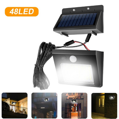 32LED 48 LED ηλιακά φώτα με αισθητήρα κίνησης Αδιάβροχο ανθρώπινο σώμα επαγωγικό φως τοίχου Ηλιακό φως του δρόμου Διακόσμηση κήπου
