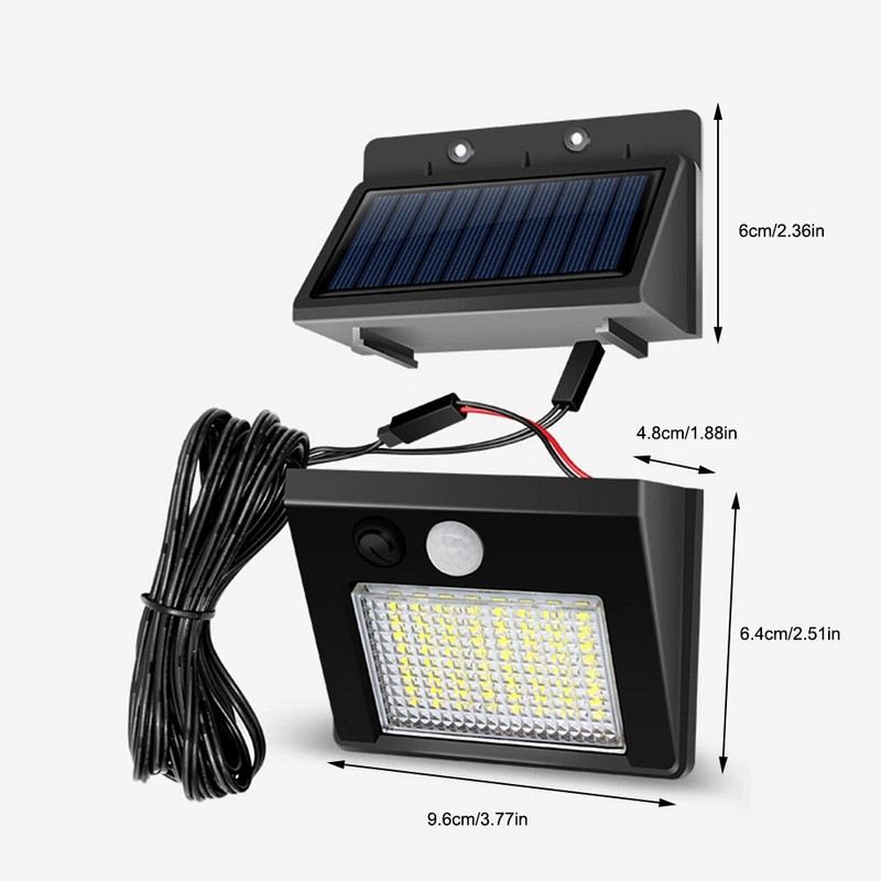 32LED 48 LED ηλιακά φώτα με αισθητήρα κίνησης Αδιάβροχο ανθρώπινο σώμα επαγωγικό φως τοίχου Ηλιακό φως του δρόμου Διακόσμηση κήπου
