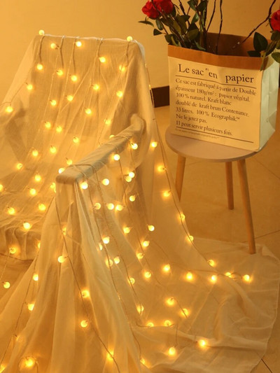 Božićna LED bajkovita svjetla Dekoracije Kuglice Girlande od javorovog lista Žaruljice za unutarnju kućnu zabavu Noć vještica Vjenčanje Jesenski dekor