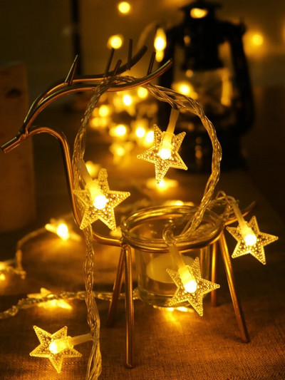 Božićna LED bajkovita svjetla Dekoracije Kuglice Girlande od javorovog lista Žaruljice za unutarnju kućnu zabavu Noć vještica Vjenčanje Jesenski dekor