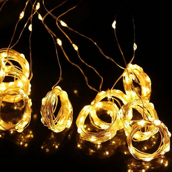Нови струнни светлини Светлини за завеси 2023 Led Коледни светлини Приказни светлини Градински светлини Гирлянди Завеса Сватбена украсаПодарък