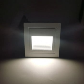 Εξωτερικός εσωτερικός LED Step Light 15LEDS Αδιάβροχο Φωτιστικό Σκάλας Τοίχου Ενσωματωμένο Υπόγειο Φωτιστικό Φωτιστικό Deck 85-265V IP65