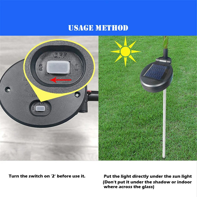 1 kom solarne vrtne svjetiljke 42 LED umjetna stabla cvijet gardenija vanjska vodootporna pejzažna staza dvorišni travnjak solarna svjetiljka