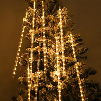 30/50cm LED Meteor Shower Garland Holiday Light Εξωτερικό αδιάβροχο Fairy Festoon Lights Garden Street Χριστουγεννιάτικη διακόσμηση Πρωτοχρονιάς