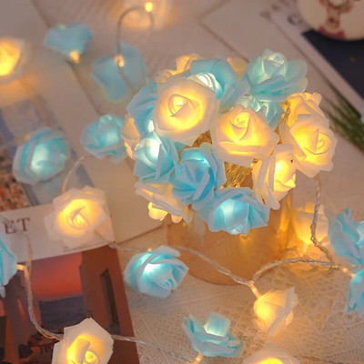 Baterija/USB Powered Fairy LED Flower Flower Light String Blagdanska vanjska svjetiljka za božićno vjenčanje Valentinovo Dekoracija