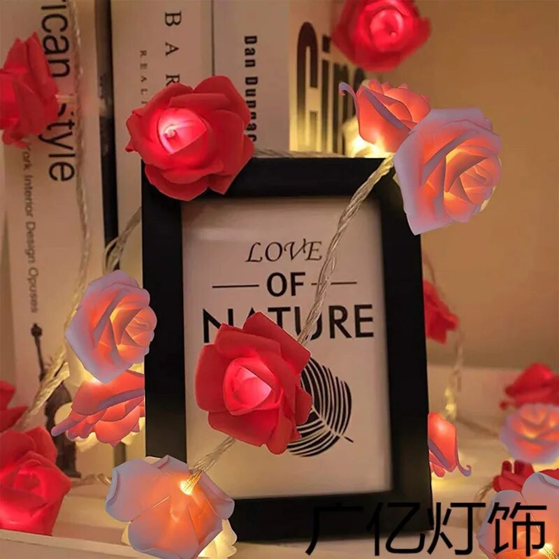 Baterija/USB Powered Fairy LED Flower Flower Light String Blagdanska vanjska svjetiljka za božićno vjenčanje Valentinovo Dekoracija
