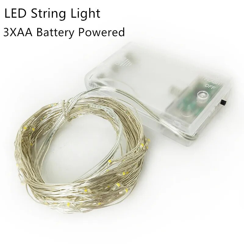 Žarulja Led Girlanda Fairy Lights Božićni praznici Dekoracija vjenčanja Garland na baterije Vanjska sobna svjetla Dekoracija