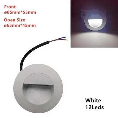 Zidna rasvjeta LED Deck Step 12Leds IP65 Podzemna svjetiljka Ugradbene stepenice Paitio tlo Spot Light Podno vrtno krajolik Vanjski