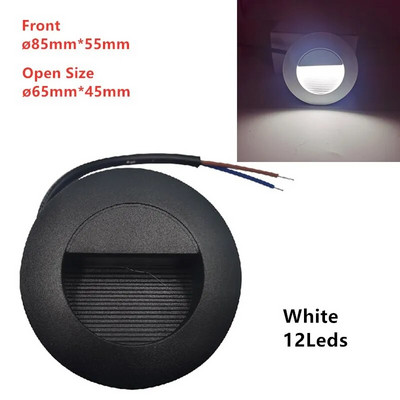 Zidna rasvjeta LED Deck Step 12Leds IP65 Podzemna svjetiljka Ugradbene stepenice Paitio tlo Spot Light Podno vrtno krajolik Vanjski