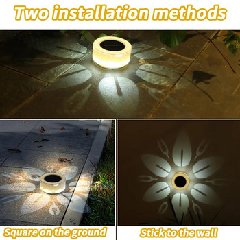 Ηλιακό φωτιστικό τοίχου εξωτερικού χώρου IP44 Αδιάβροχο φως αυλής κήπου τοπίου 10 Lumens Ζεστό κίτρινο φως τοίχου νύχτας Dropshipping