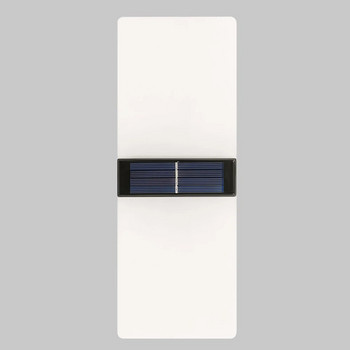 LED ηλιακά φωτιστικά τοίχου 5W εξωτερικού χώρου Αδιάβροχο Ασφαλείας Φωτισμός LED Καθαρό Λευκό και Ζεστό Λευκό Έγχρωμο Φωτιστικό με 3 χρόνια Εγγύηση