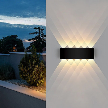 LED стенна лампа Водоустойчиво външно осветление 4W 6W 8W 10W AC85-265V нагоре и надолу към осветлението Вътрешно осветление Декор на нощна лампа