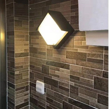 LED φωτιστικό τοίχου IP65 7W Led Αδιάβροχο φωτιστικό εξωτερικού χώρου Φωτιστικό μπάνιου εσωτερικού χώρου Απλίκα τοίχου για διακόσμηση σπιτιού Βίλα