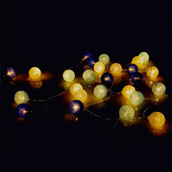 USB памучни топки Нишка Коледни приказни светлини Новост Лампа Верига за дома 10/20/40 LED Външен гирлянд Декорация за сватбено тържество