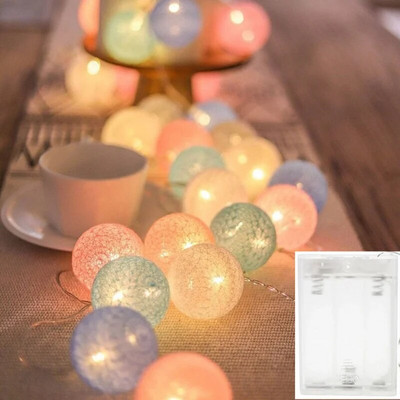 Ghirlande de bumbac USB șir Lumini de Crăciun Lanț de lampă noutate pentru casă 10/20/40 LED Ghirlanda în aer liber Decorare petrecere de nuntă