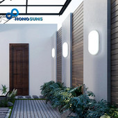 Nedvességálló LED-es fali lámpák elülső veranda mennyezeti lámpák, felületre szerelt ovális, kerek négyzetek kültéri kerti fürdőszoba világításhoz