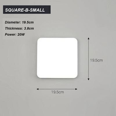 Nedvességálló LED-es fali lámpák elülső veranda mennyezeti lámpák, felületre szerelt ovális, kerek négyzetek kültéri kerti fürdőszoba világításhoz