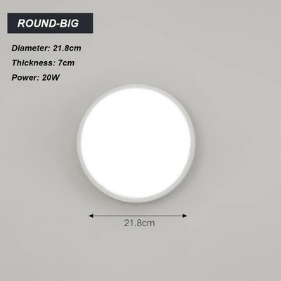 Nedvességálló LED-es fali lámpák elülső veranda mennyezeti lámpák, felületre szerelt ovális, kerek négyzetek kültéri kerti fürdőszoba világításhoz