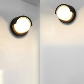 7w kültéri vízálló kerti veranda fali lámpa LED fali lámpa alumínium AC86-265 beltéri hálószoba nappali lépcső fali lámpa