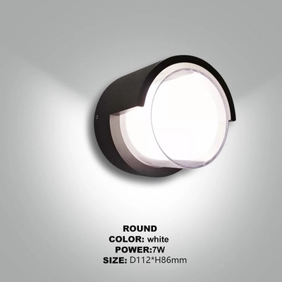 7w kültéri vízálló kerti veranda fali lámpa LED fali lámpa alumínium AC86-265 beltéri hálószoba nappali lépcső fali lámpa