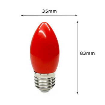 Πολύχρωμη λάμπα LED E27 B22 2W RGB Led Bulb C35 Led Candle Light 9 Color SMD 2835 AC 110V 220V Globe Bulb Cold / Warm White