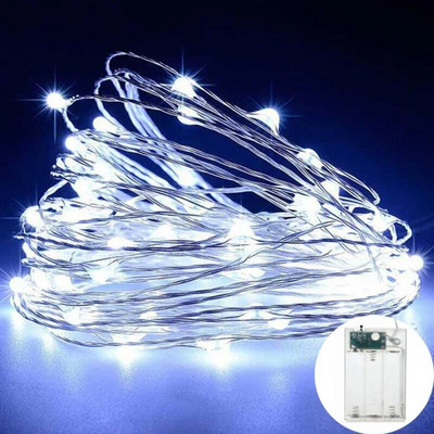 NOVO 5M 10M bakrena žica LED žičana svjetla Blagdanska rasvjeta Vilinski vijenac za božićno drvce Dekoracija svadbi