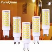 PwwQmm LED G9 kukurūzų lempa AC220V 7W 5W 3W keraminė SMD2835 LED lemputė šiltas/šaltas baltas prožektorius pakeisti halogeninę šviesą