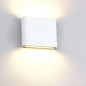 Водоустойчива външна стенна лампа 6W 12W LED източник нагоре и надолу Осветление Модерен минималистичен вътрешен външен инженеринг Веранда Градина
